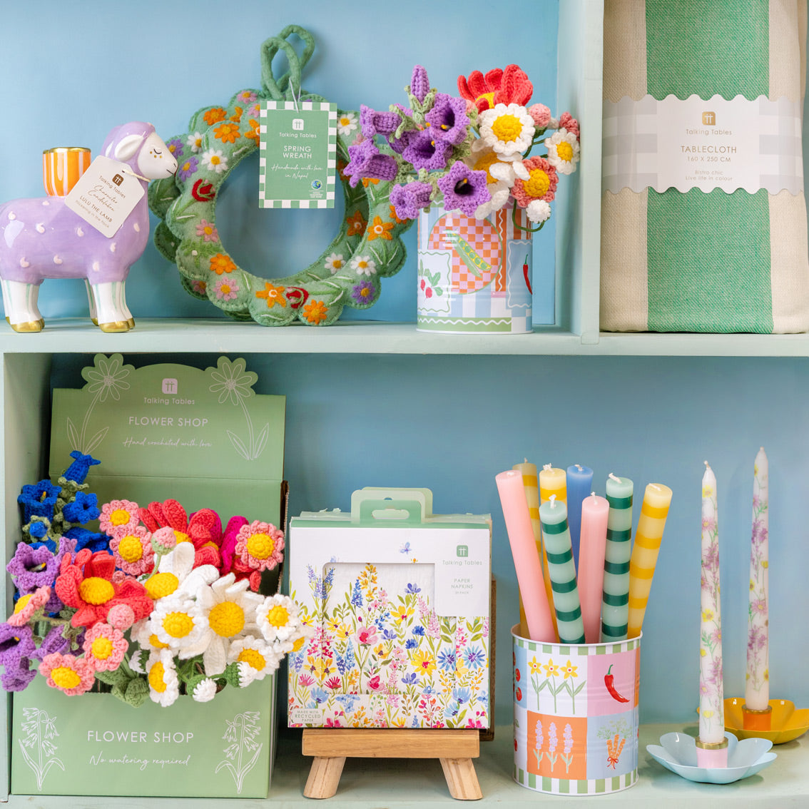 Handmade Bellflower Crochet Sprigs Bundle - 18cm | Summer Decor |