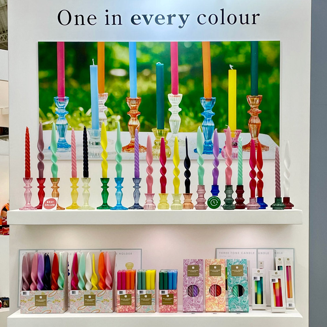 Glass Candle Holder Starter Set, Cool Colours | Summer Decor Gifts |