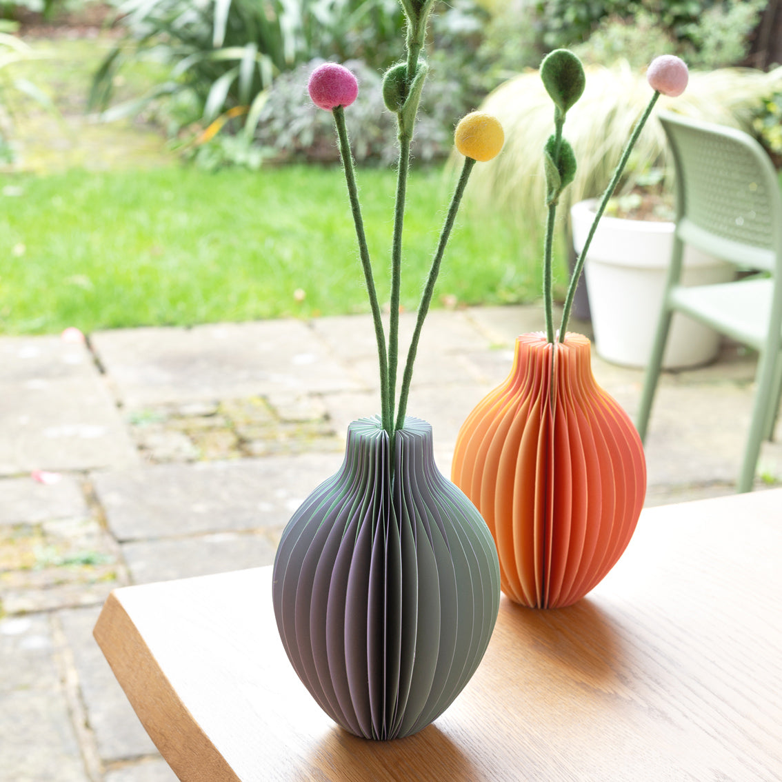 Lilac Honeycomb Colour Pop Paper Vase | Summer Decor |