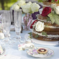 Alice in Wonderland Dainty Paper Plates - 24 Pack | Tea Party Decor |